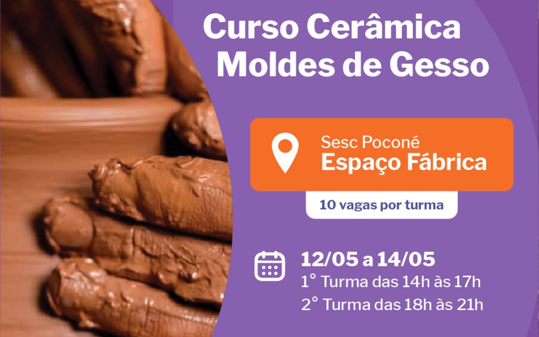 Atividades – Curso de Cerâmica Moldes de Gesso