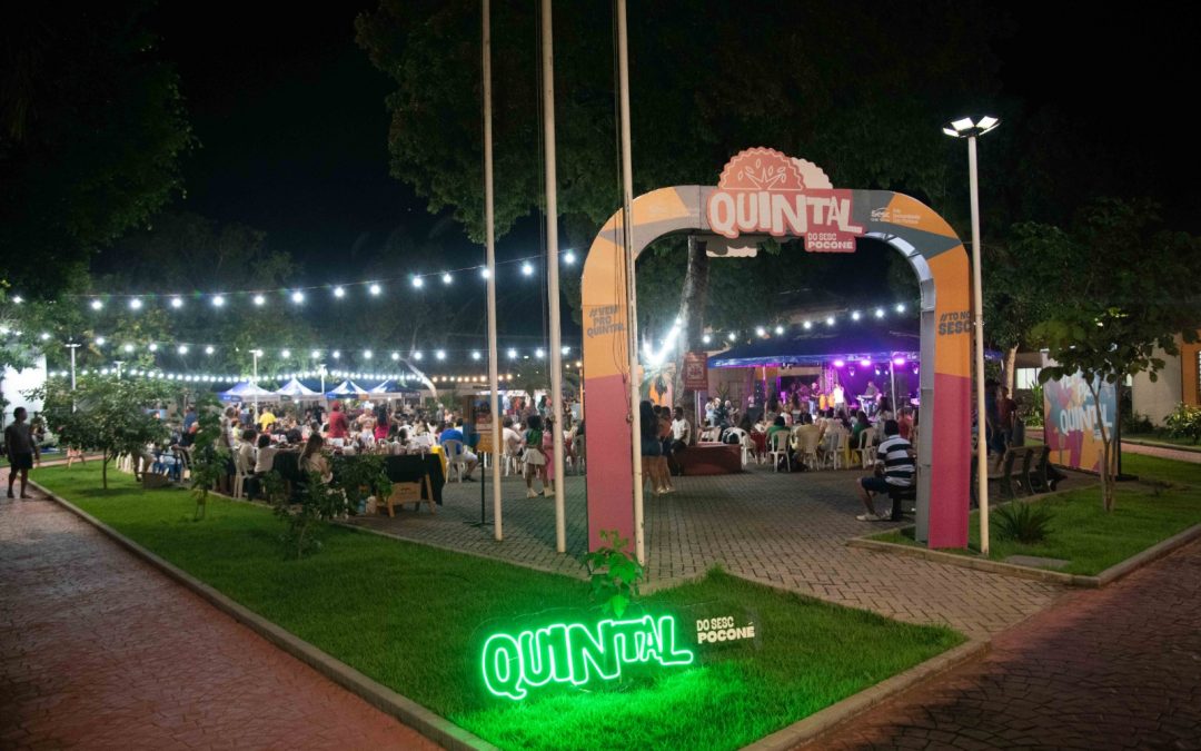 Quintal do Sesc Poconé promove noite de música, cultura e lazer com entrada gratuita nesta sexta (10) 