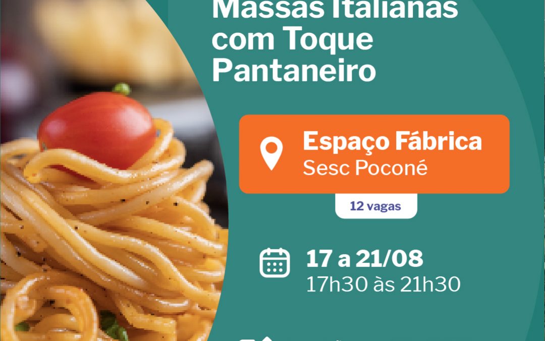 Massas Italianas com Toque Pantaneiro