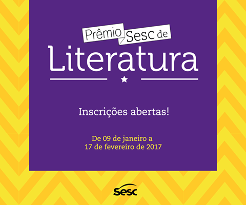 Prêmio Sesc de Literatura com inscrições abertas