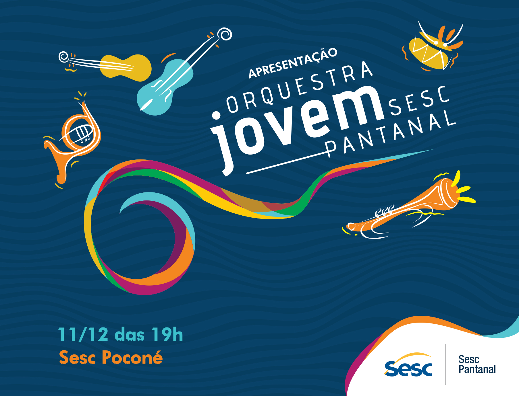 Orquestra Jovem Sesc Pantanal se apresenta em Poconé