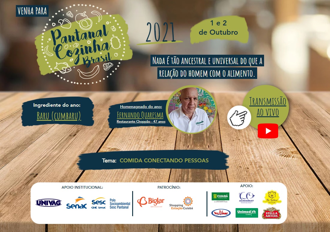 Lançamento do Pantanal Cozinha Brasil acontece nesta sexta no Hotel Sesc Porto Cercado