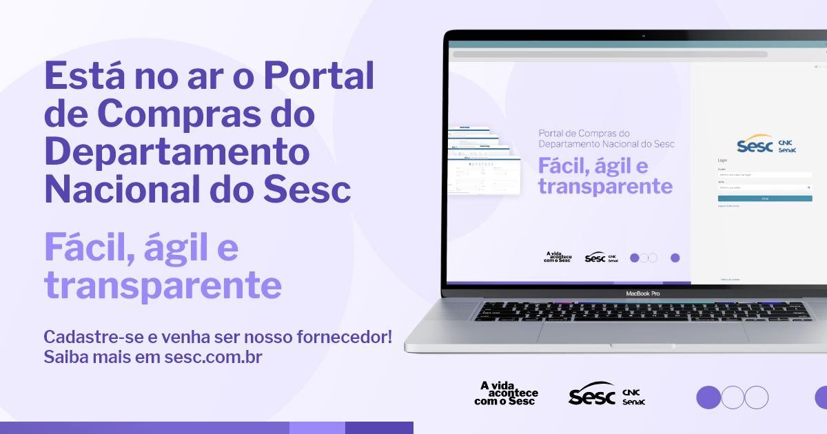 Conheça o Portal de Compras do Sesc